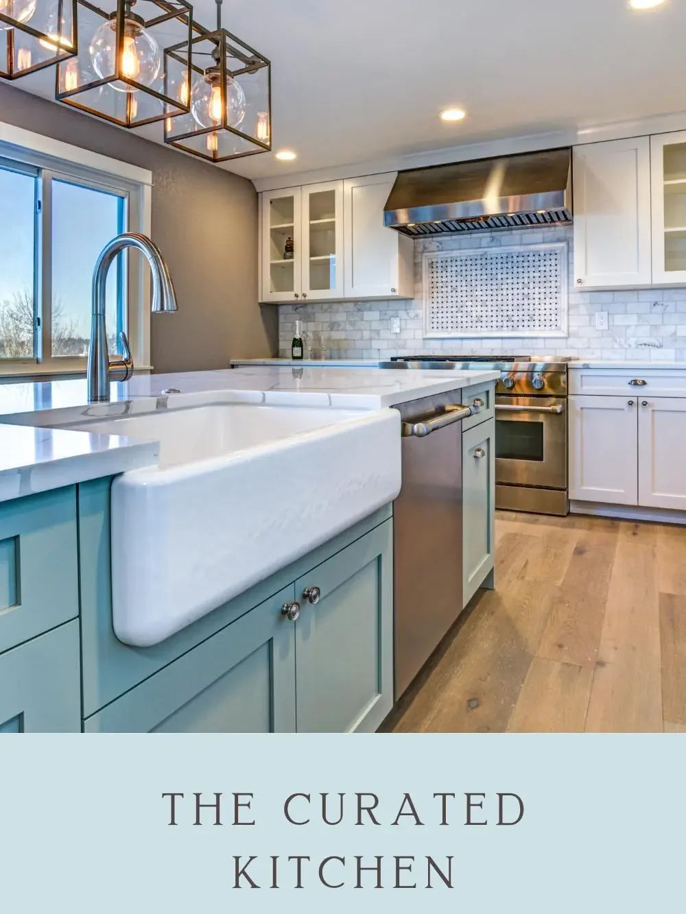 Home 5 ways to style your kitchen pinterest pin blue and gray